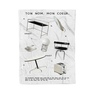 2014 Aesthetic Print Throw Blanket