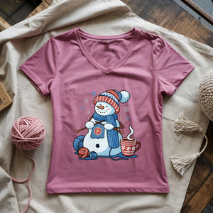 Frost and Knit Lady V-neck