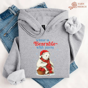 Bearable With Yarns Hoodie