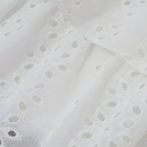 Coquette Broderie Anglaise Top & Mini Skirt Two Piece Set