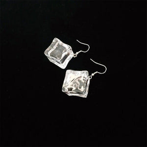 Ice Cube Drop Earrings