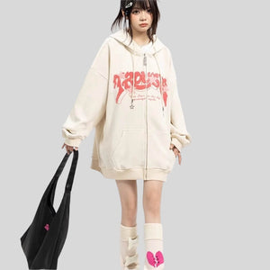 Y2K Oversized Graphic Hoodie