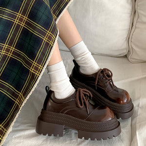 Teen Craft Platform Oxford Boots