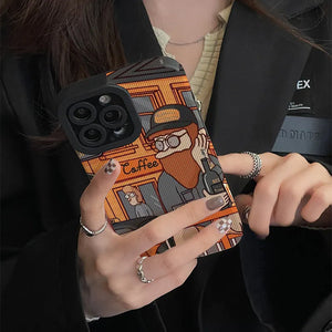 Bearded Man With Dog IPhone Case