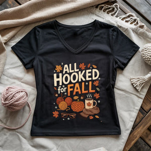 Hooked For Fall Lady V-neck