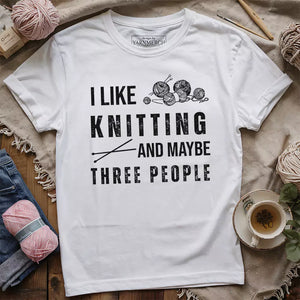 Knitting & 3 People t-shirt