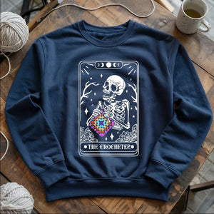 Skeleton Crocheter Tarot Sweatshirt