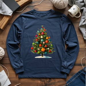 Yarn Christmas Tree Long Sleeve T-shirt