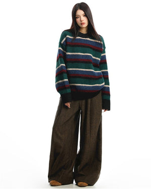 Primary Colors Striped Knit Sweater