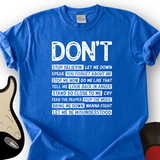 Don't T-Shirt