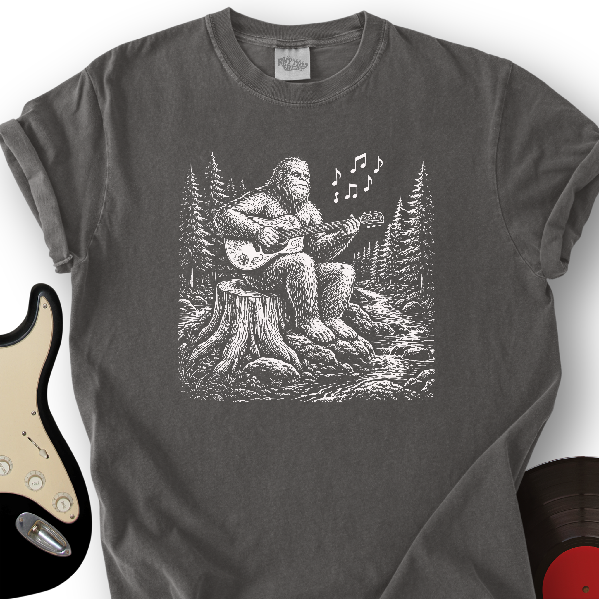 Bigfoot Guitar T-Shirt