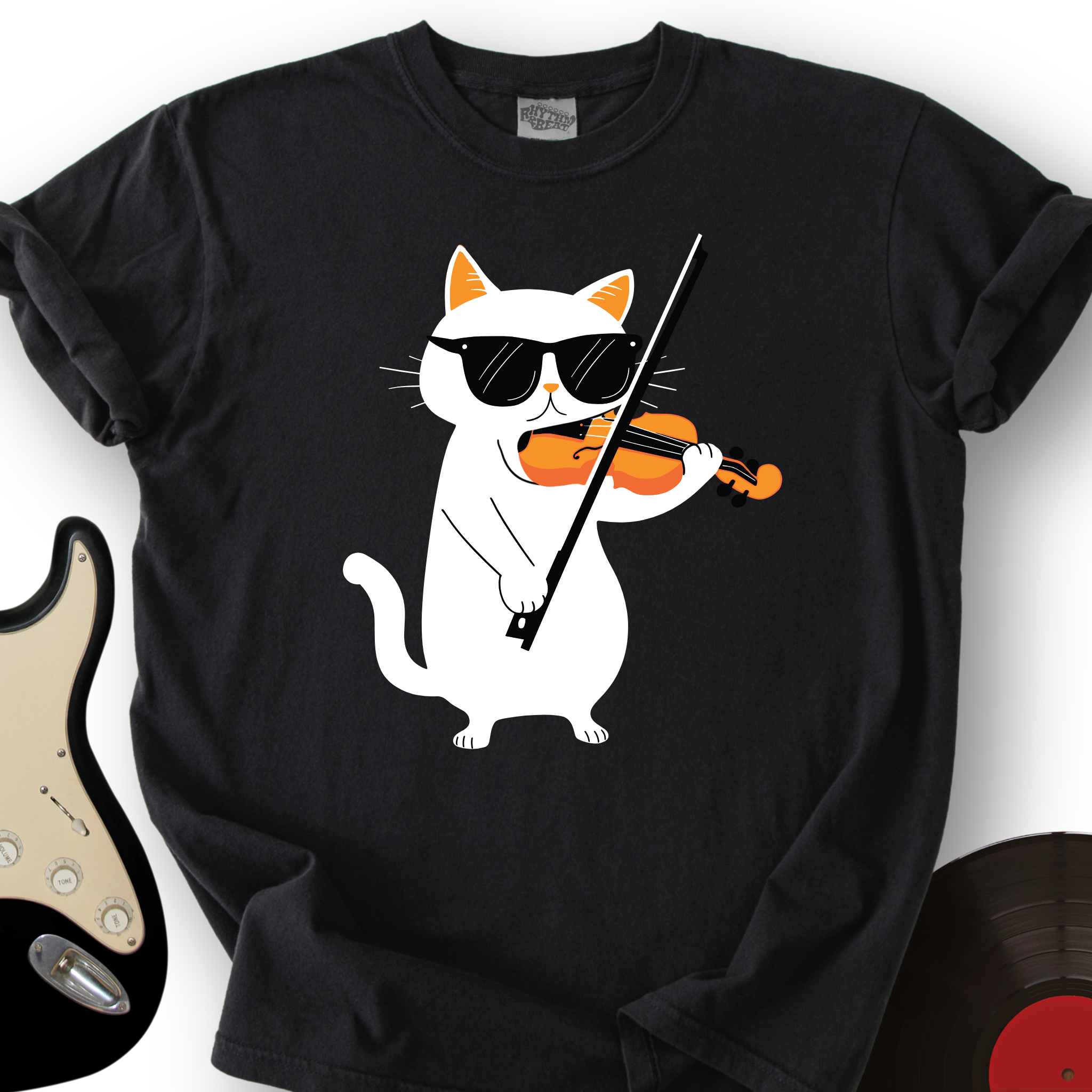 Cat Playing Violin T-Shirt