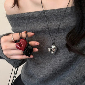 Abstract Heart Necklace