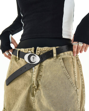 Star & Moon Buckle Belt