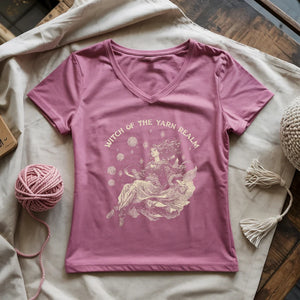 Witch Of The Yarn Realm Lady V-neck