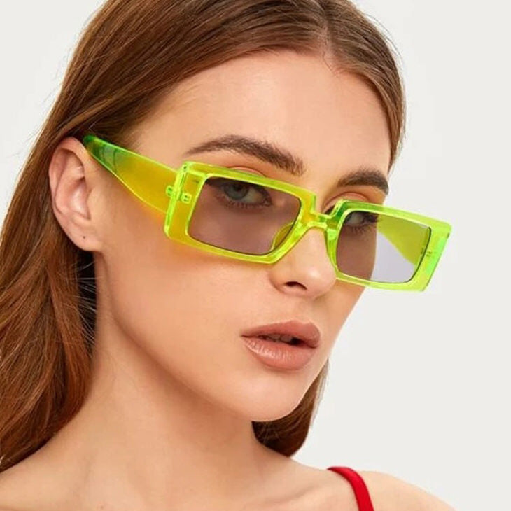 Coffee Time Rectangle Sunglasses