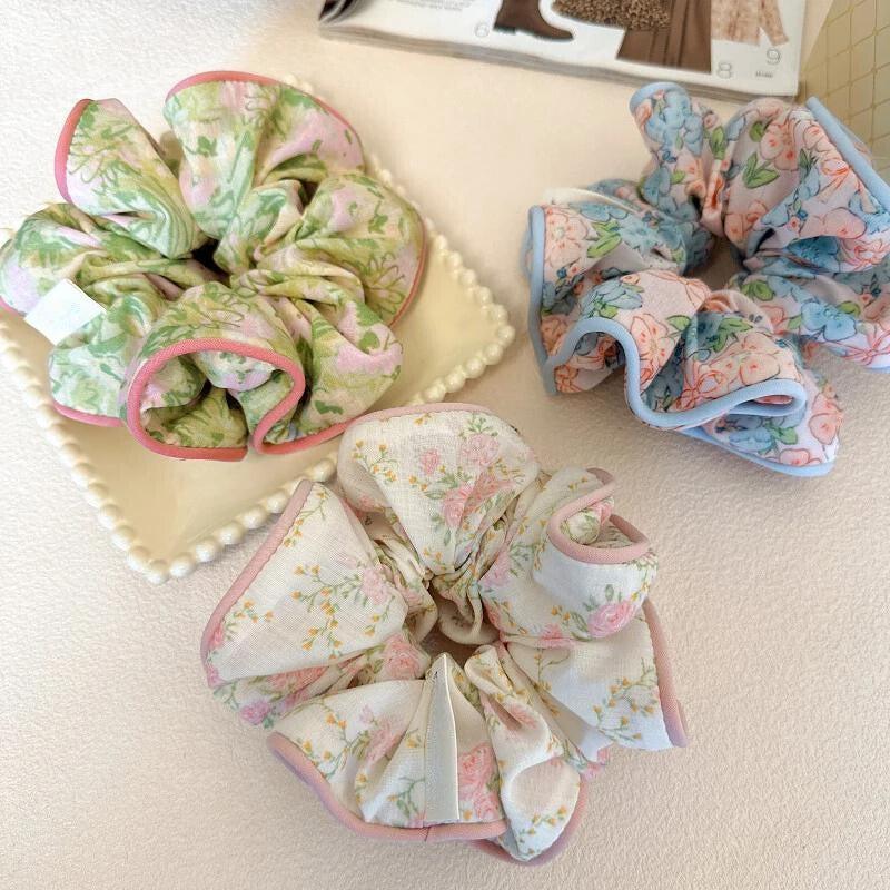 Cottagecore Floral Scrunchies