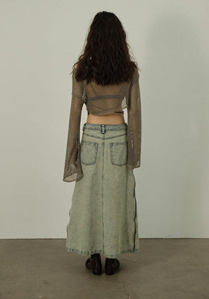 Fishnet Crop Shrug Sweater
