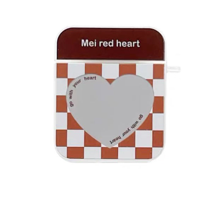 Heart Check Pattern AirPods Case