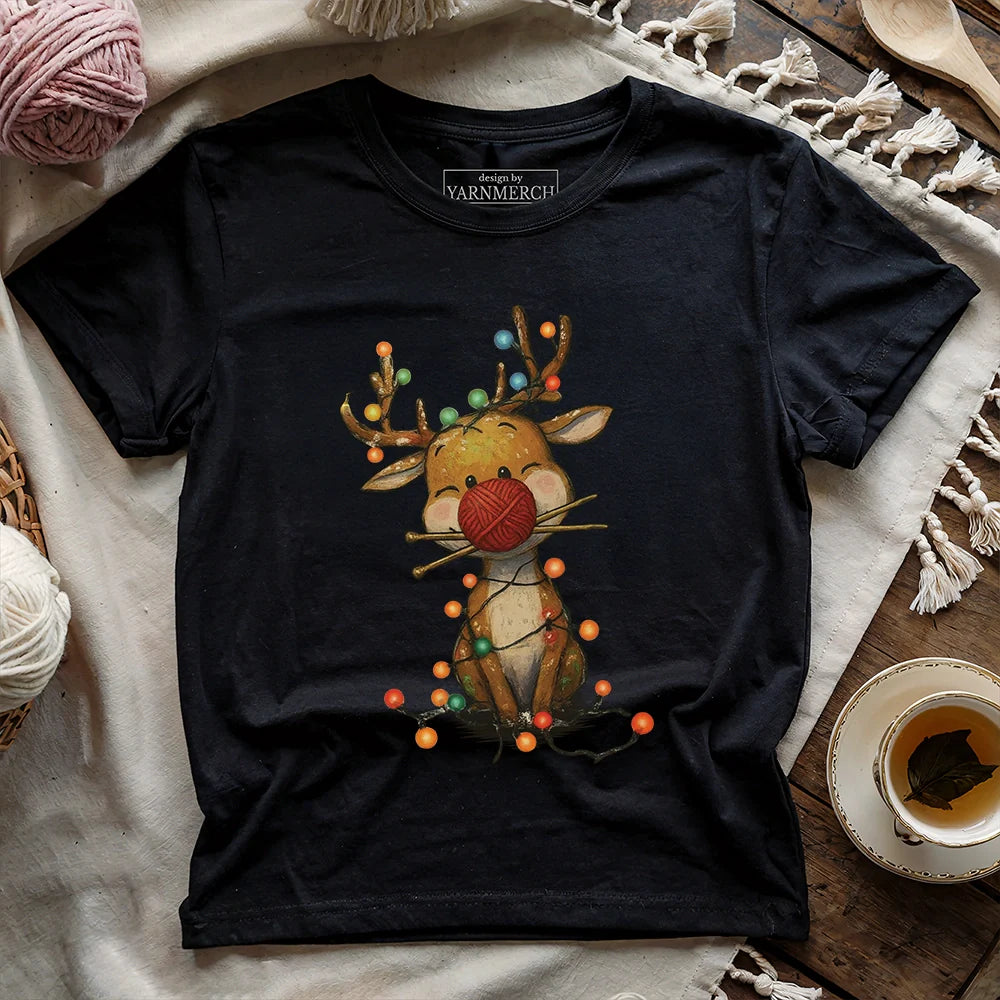 Knitmas Reindeer T-shirt