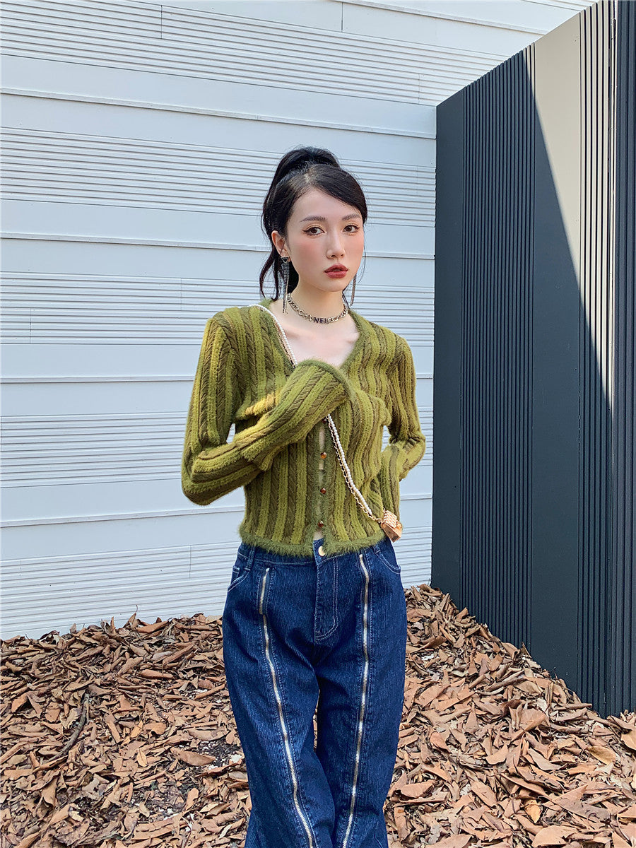 Olive Cardigan