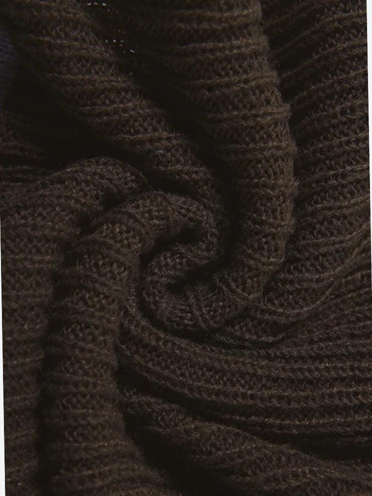 Ruched Knitted Mini Dress