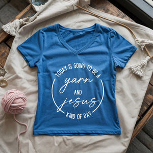 Yarn & Jesus Lady V-neck