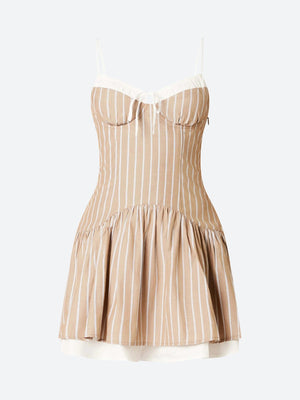 Soft Girl Striped Mini Dress