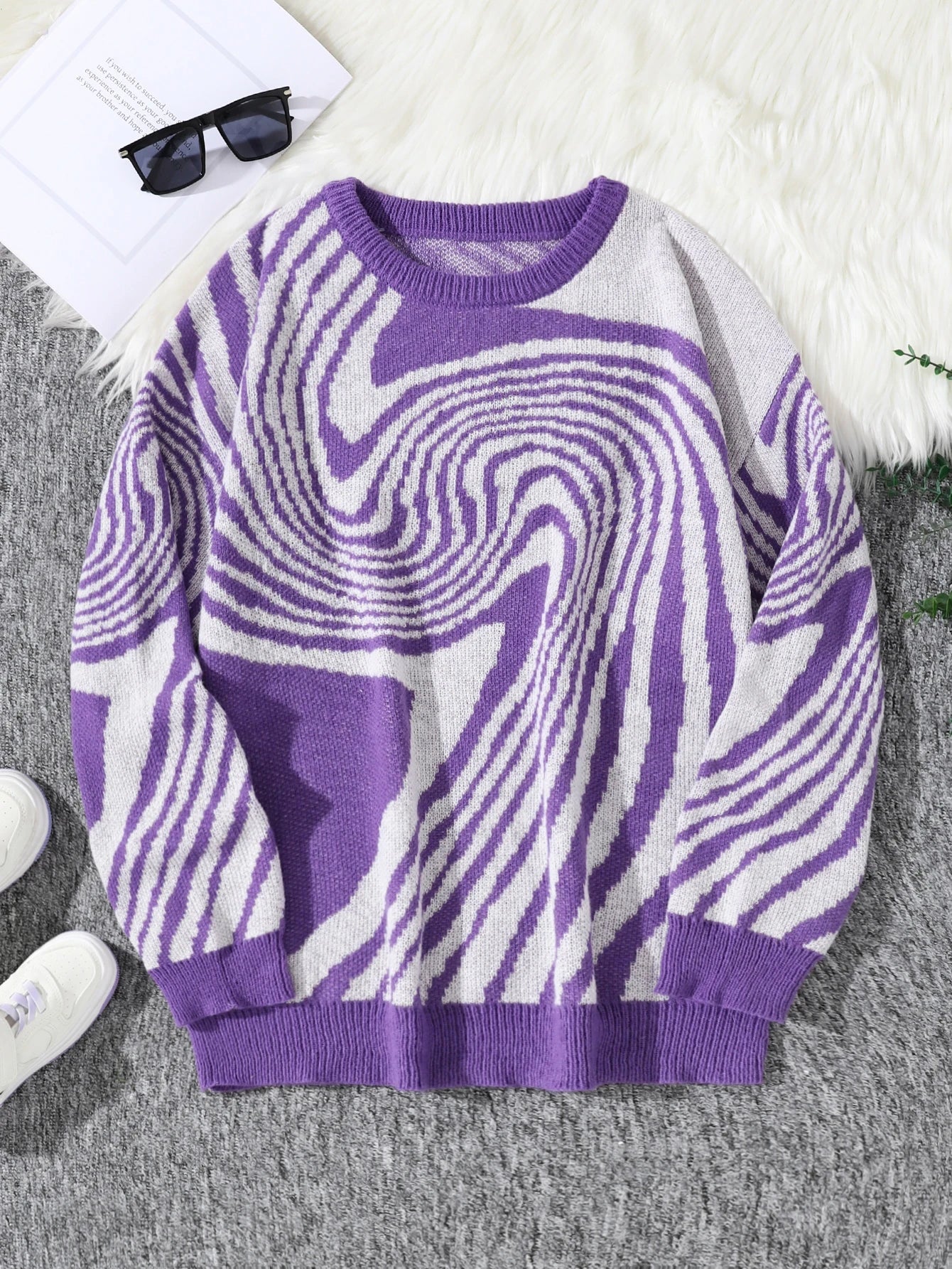 Spiral Pullover Sweater