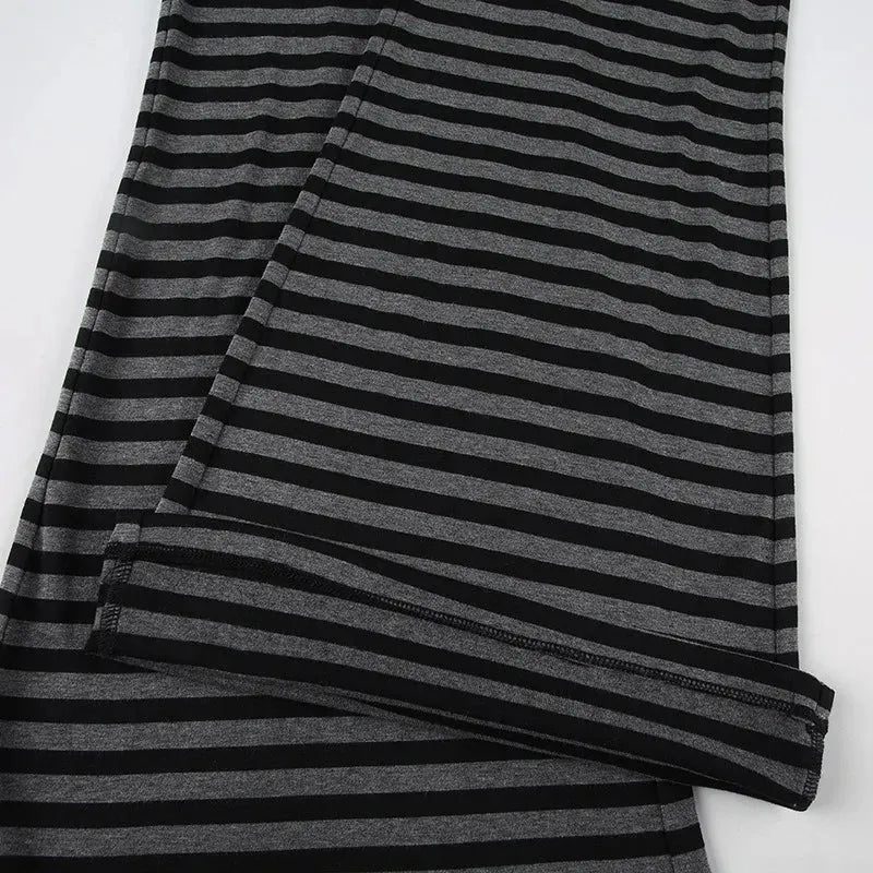 Striped Flare Sweatpants