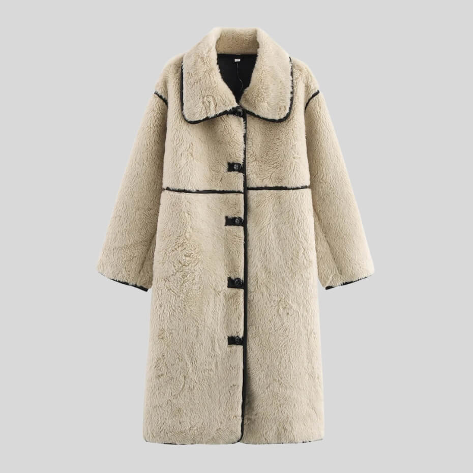 Teddy Trim Coat