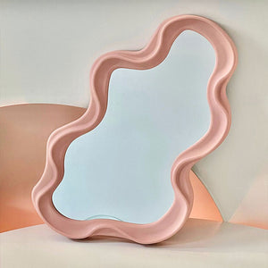 Asymmetrical Aesthetic Wavy Mirror