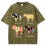 Indie Aesthetic Cow Graphic T-Shirt