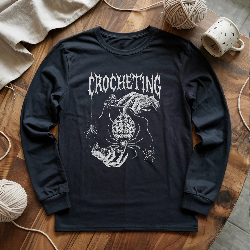 Gothic Crocheter Long Sleeve T-shirt