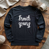 Knit Purl Long Sleeve T-shirt