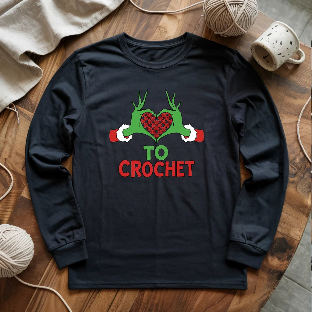Yarnville Heart Long Sleeve T-shirt
