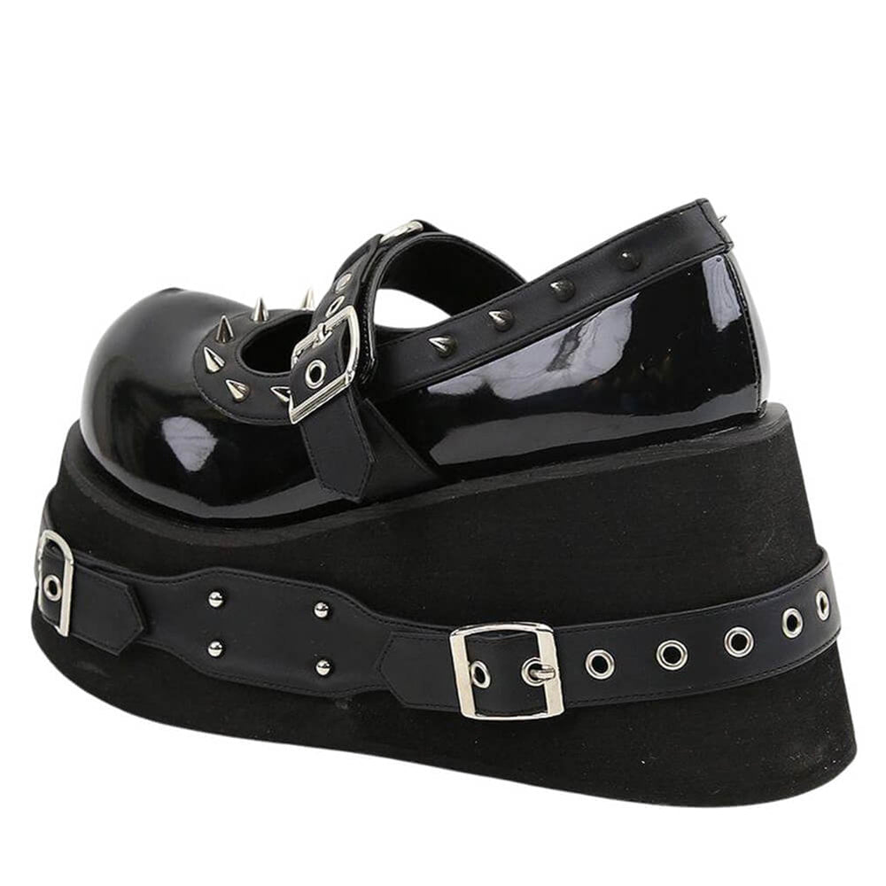 Pretty Evil Spikes Platform Boots