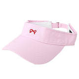 Bow Embroidery Tennis Visor