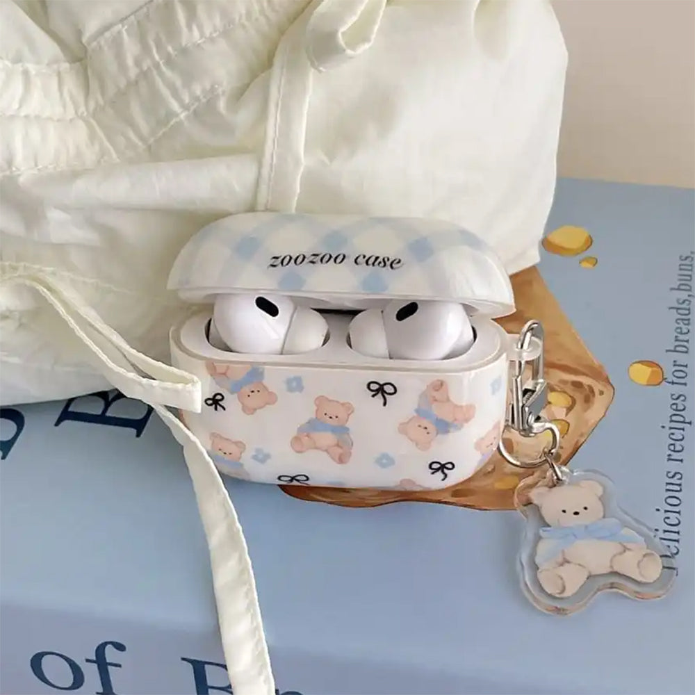 Cute Bear & Bows Airpods Case