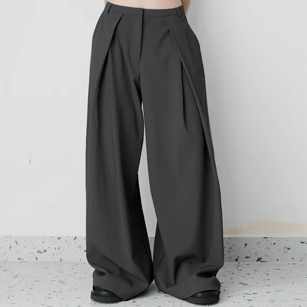 Dark Academia Wide-Leg Pants