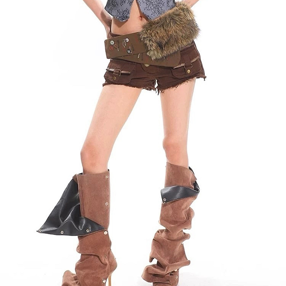 Wild West Fur Statement Belt