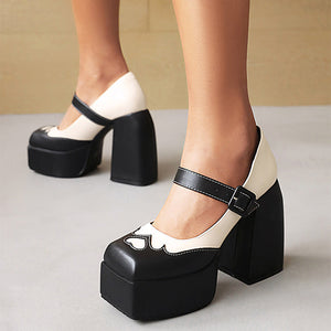 Flame Heart Platform Shoes