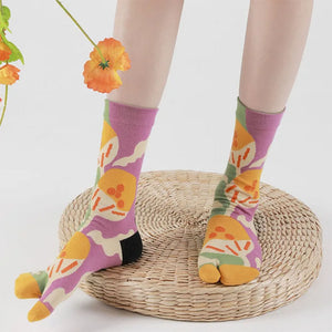 Secret Garden Split Toe Tabi Socks