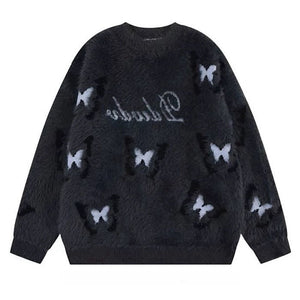 Fluffy Butterfly Sweater