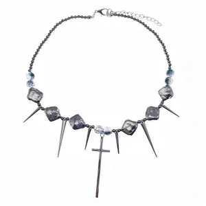 Grunge Aesthetic Cross Necklace