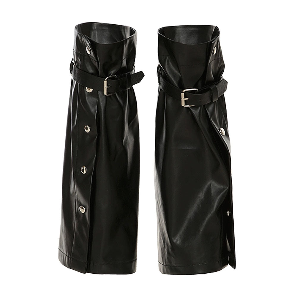 Grunge Leather Leg Warmers