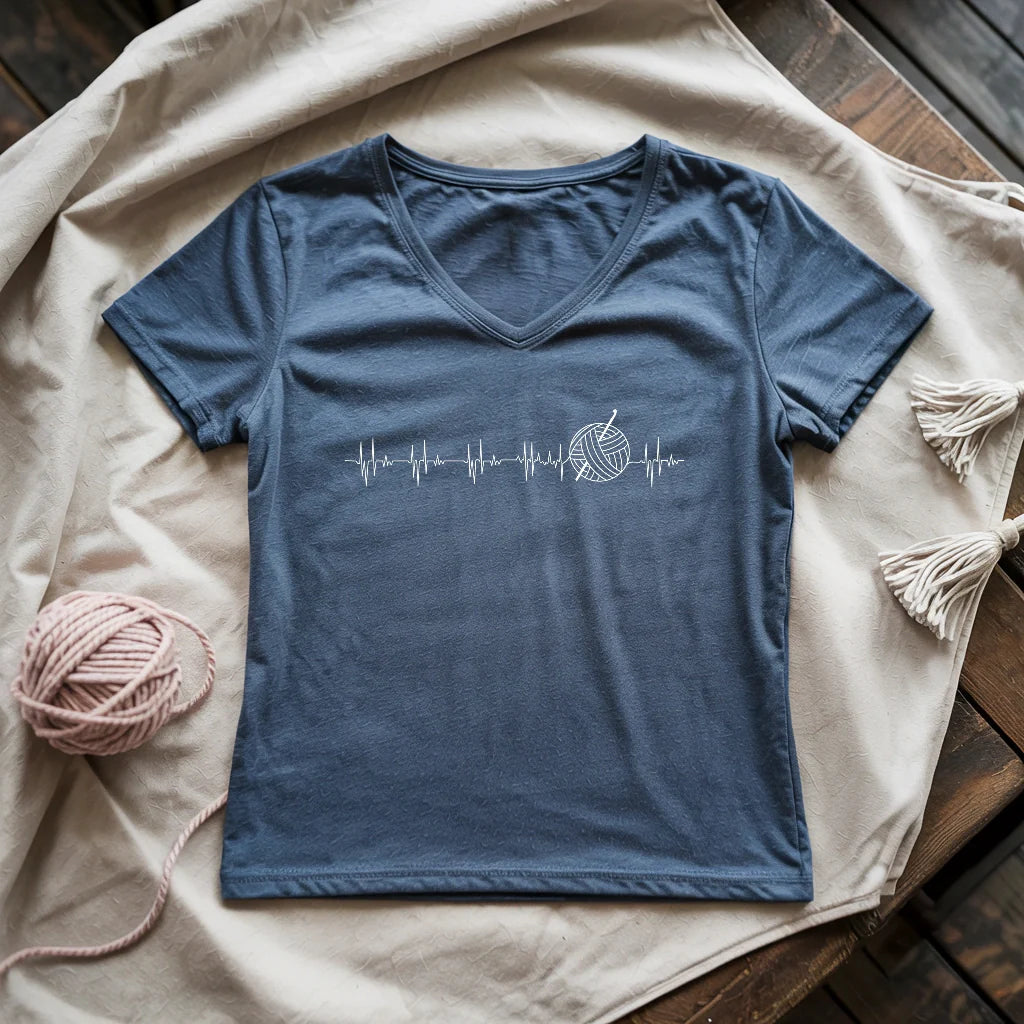 Heartbeat Lady V-neck