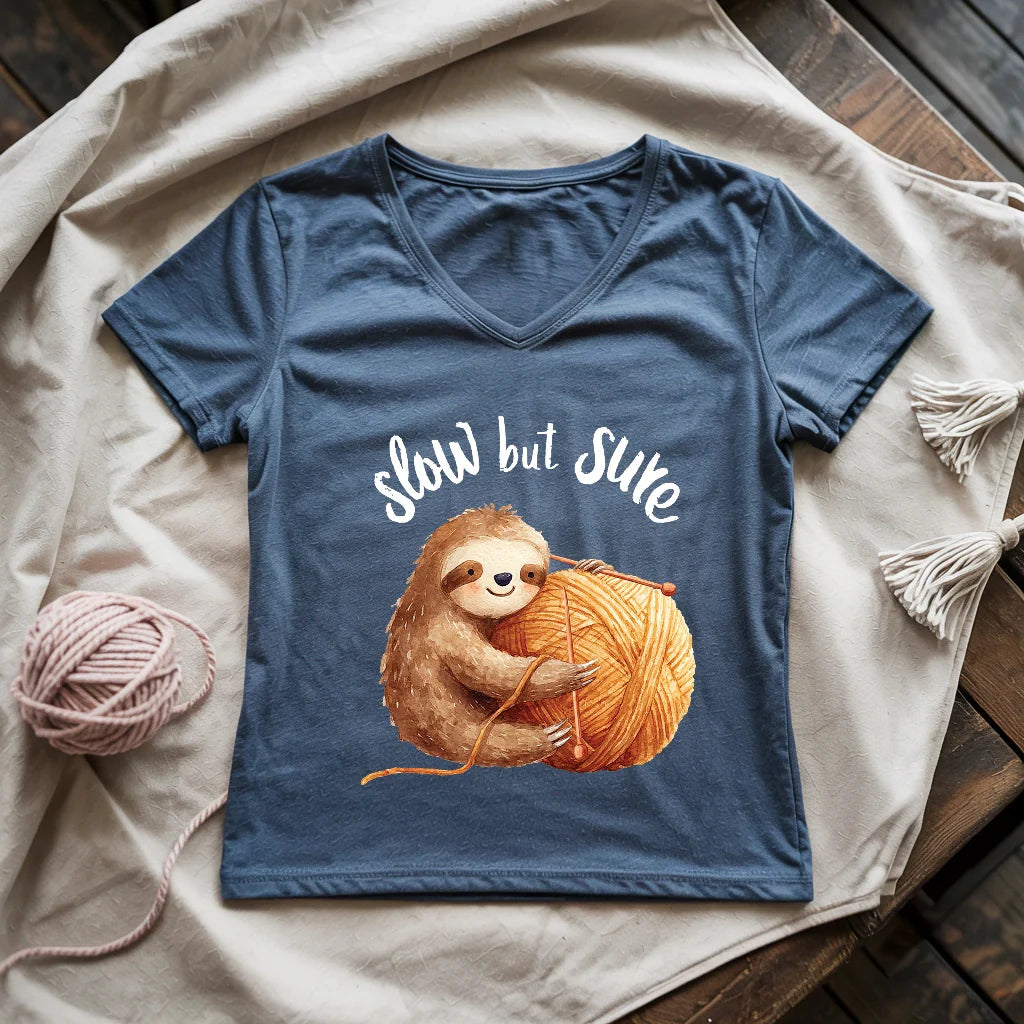 Slow But Sure Lady V-neck