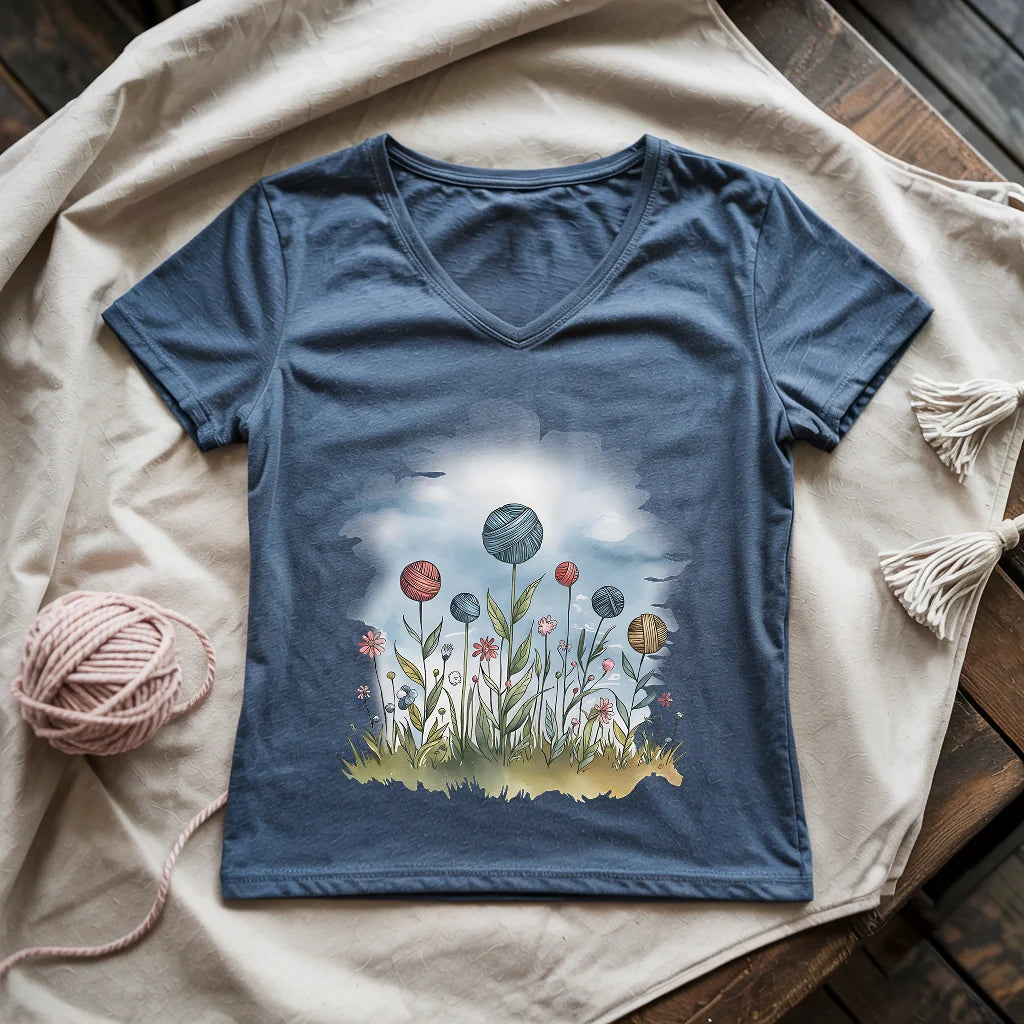 Yarn Field Lady V-neck