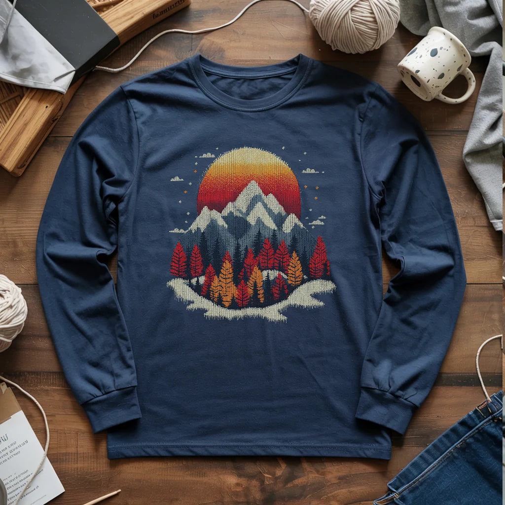 Knit Mountain Long Sleeve T-shirt